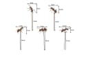 UNUS GARDEN Gartenstecker 5er Set Rostoptik Metall Bild 1