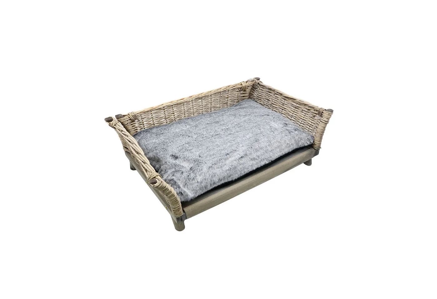 UNUS ANIMALS Hundebett aus Weide mit waschbarem Kissen - Bild 3