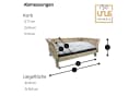UNUS ANIMALS Hundebett aus Weide mit waschbarem Kissen Bild 5