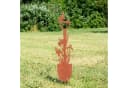 UNUS GARDEN Gartenstecker Spaten mit Blumen Rostoptik Bild 1