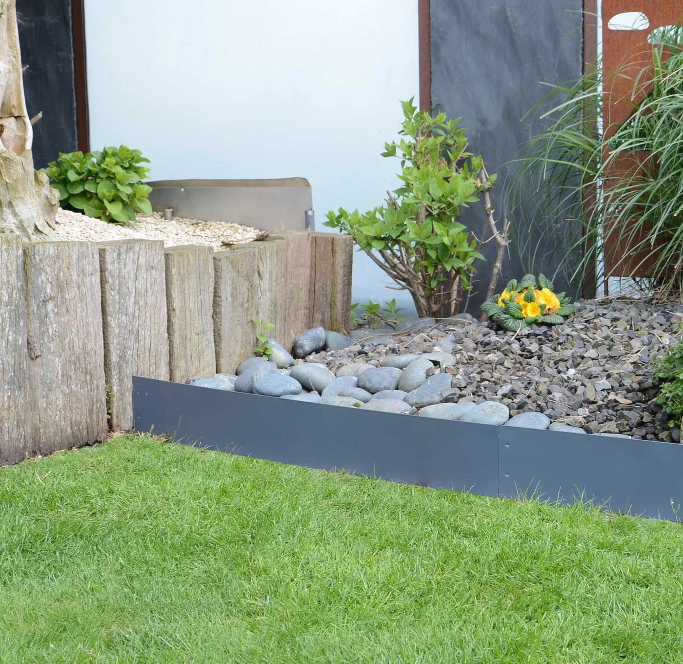 UNUS GARDEN Beeteinfassung Metall Anthrazit 500x14 cm - Bild 3