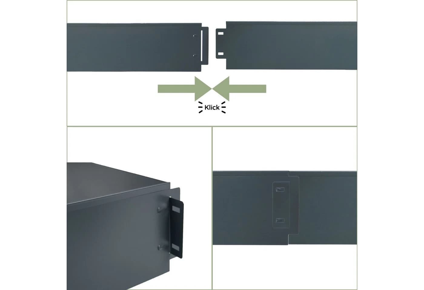 UNUS GARDEN Beeteinfassung Metall Anthrazit 500x14 cm - Bild 5
