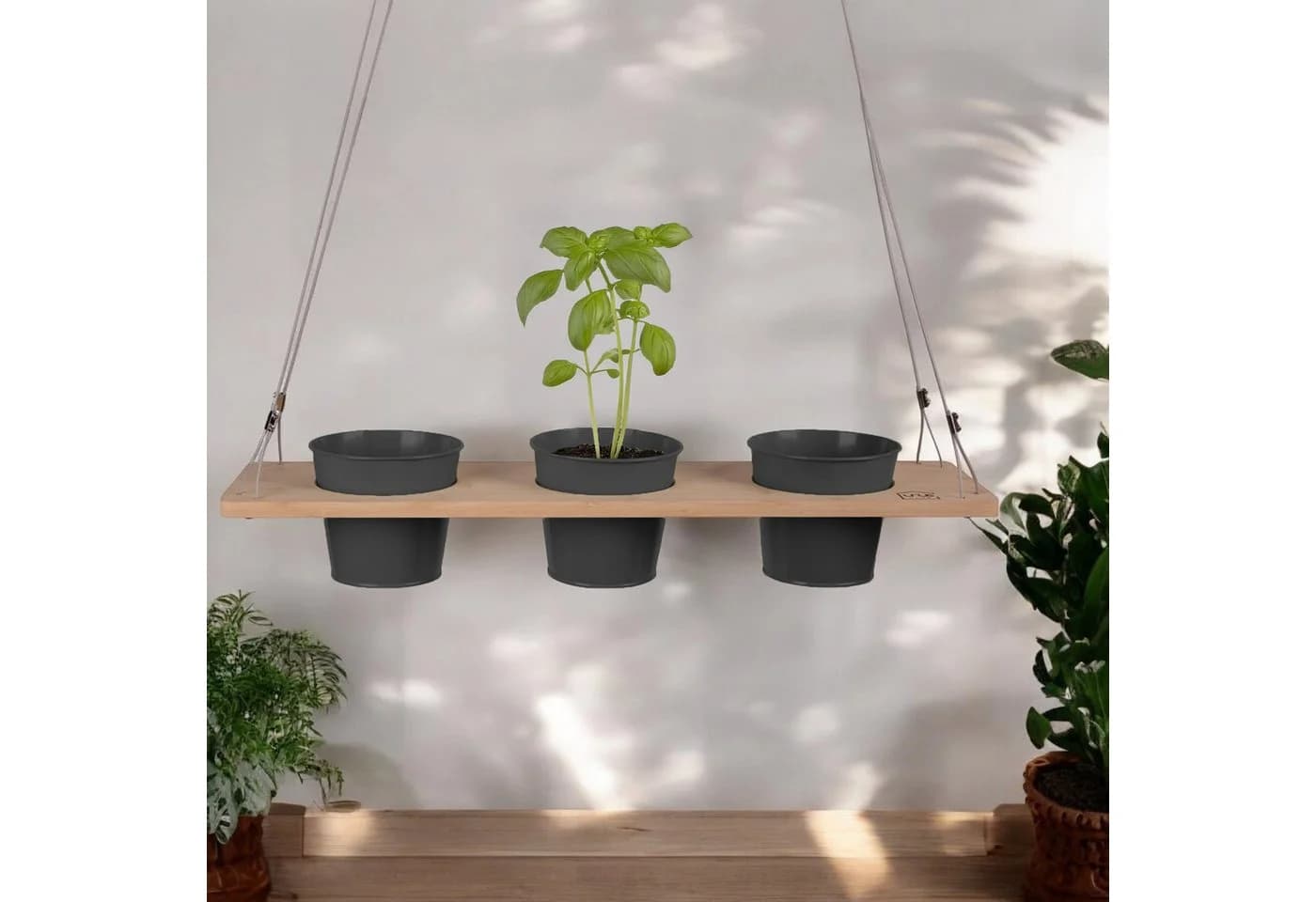 UNUS HOME Blumenkasten Kräuterbar Bambus - Bild 3