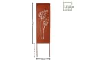 UNUS GARDEN Gartenstecker Pusteblumen Metall Rostoptik Bild 5