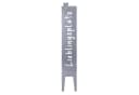UNUS GARDEN Gartenstecker Metallschild Lieblingsplatz Silber Bild 2