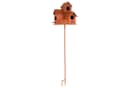 UNUS GARDEN Vogelhaus Metall Rostoptik 132 cm Bild 5