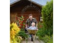 relaxdays Rosenbogen mit Spitze Schwarz Witterungsbeständig Bild 3