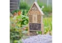 relaxdays Insektenhotel Natur Größe L mit Vogelschutz Bild 1
