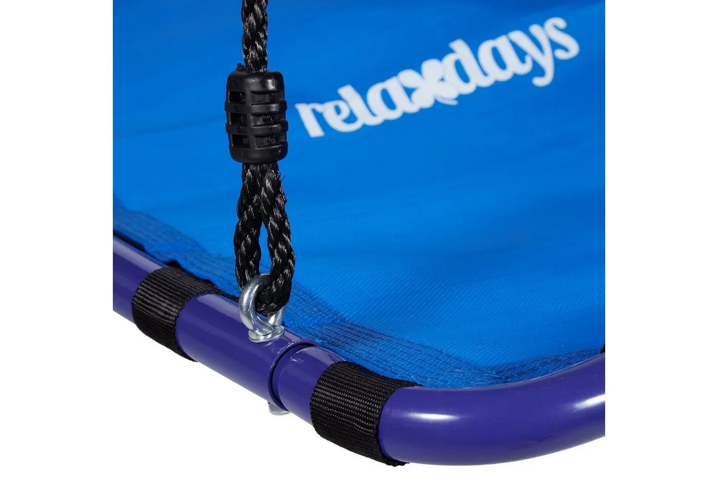 relaxdays Nestschaukel Outdoor viereckig Blau/Schwarz - Bild 4
