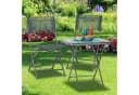 relaxdays Balkontisch Klappbar Grau Strukturiertes Glas Bild 1