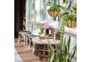 relaxdays Blumenampel 3er Set mit Kokoseinlagen Schwarz Bild 5