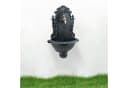 relaxdays Gartenbrunnen Wandbrunnen Antik Aluminium Dunkelgrün/Gold Bild 1