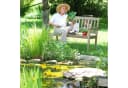 relaxdays Gartenfigur Teichente Küken 3er Set Gelb/Schwarz Bild 1