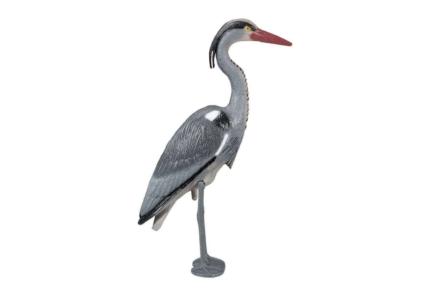 relaxdays Gartenfigur Graureiher - Wetterfester Reiherschreck aus Kunststoff - Bild 2
