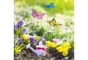 relaxdays Schmetterlings-Set 36-tlg. Bunt PVC Metall Gartenfigur Bild 1
