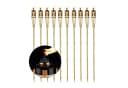 relaxdays Gartenfackel Bambus 10er Set Natur Bild 2