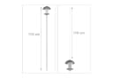 relaxdays Vogelfutterspender mit Stab Silber Transparent Bild 4