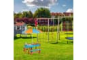 relaxdays Garten-Kindersitzgruppe mit Sonnenschirm Orange/Blau Bild 3