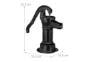 RELAXDAYS Deko Pumpe Gusseisen Schwarz Gartenfigur Bild 4