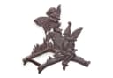relaxdays Schlauchhalterung Wandhalter mit Feendesign Dunkelbraun Bild 2
