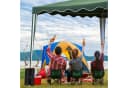relaxdays Beschwerungsgewicht Pavillon Gewichte 4er Set Schwarz Bild 5