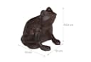 relaxdays Gartenfigur Frosch antik Braun Gusseisen Bild 4