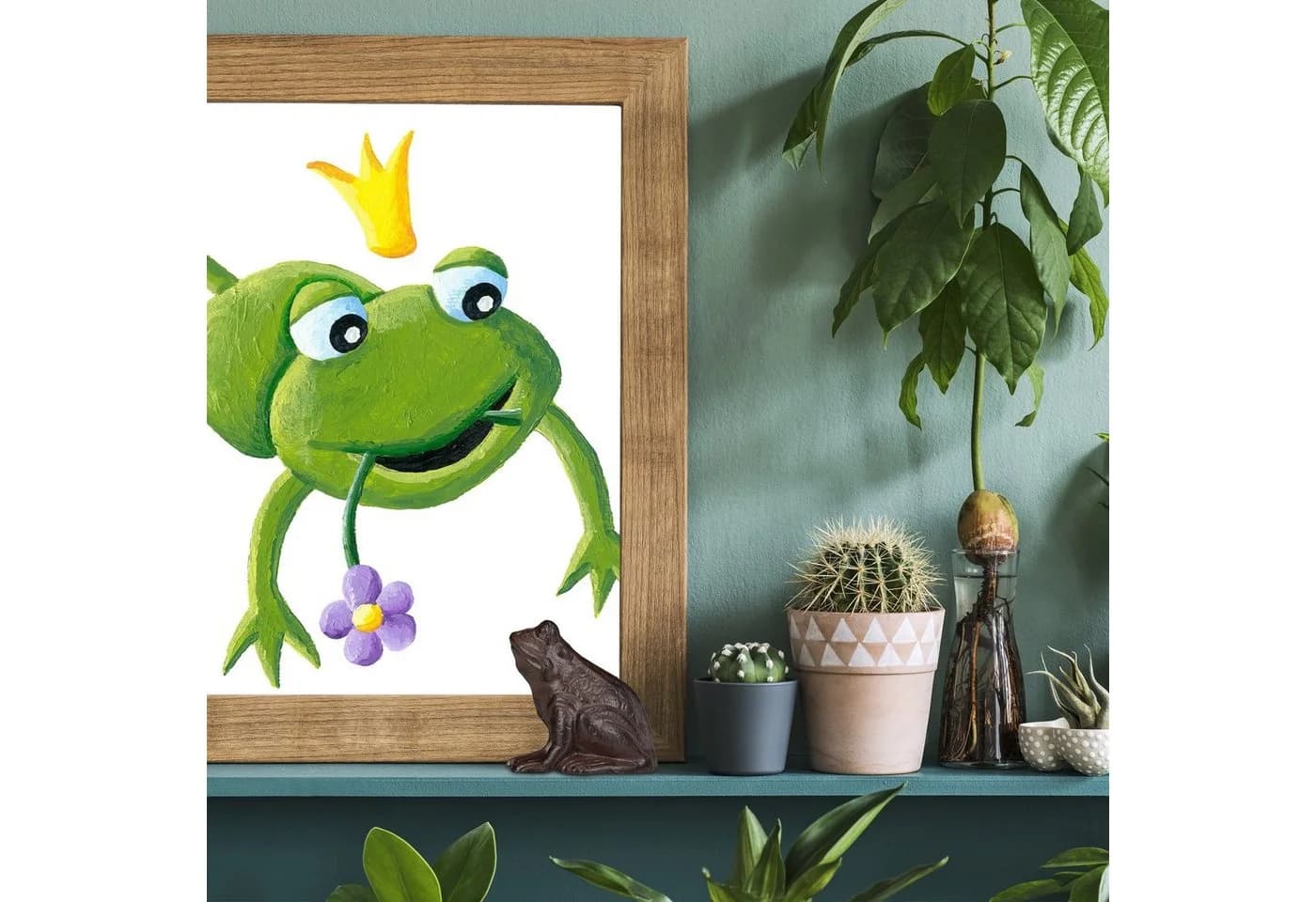 relaxdays Gartenfigur Frosch antik Braun Gusseisen - Bild 5