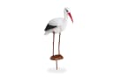 relaxdays Gartenfigur Storch Weiß Rot Schwarz Kunststoff Bild 2