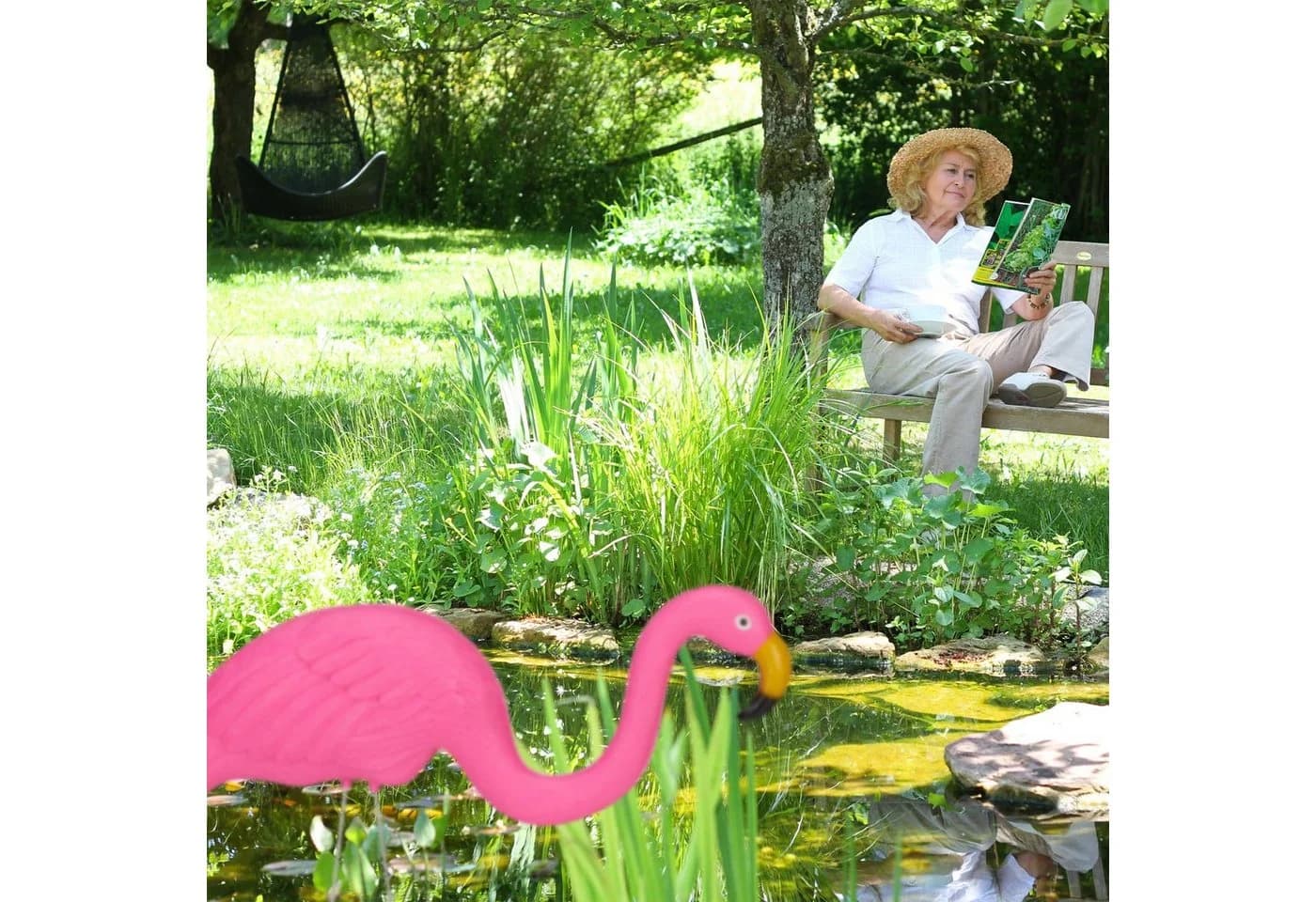 RELAXDAYS Gartenfigur Flamingo Figur 2er Set - Bild 3