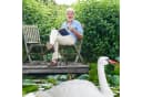 relaxdays Gartendeko Schwan XXL weiß Bild 3