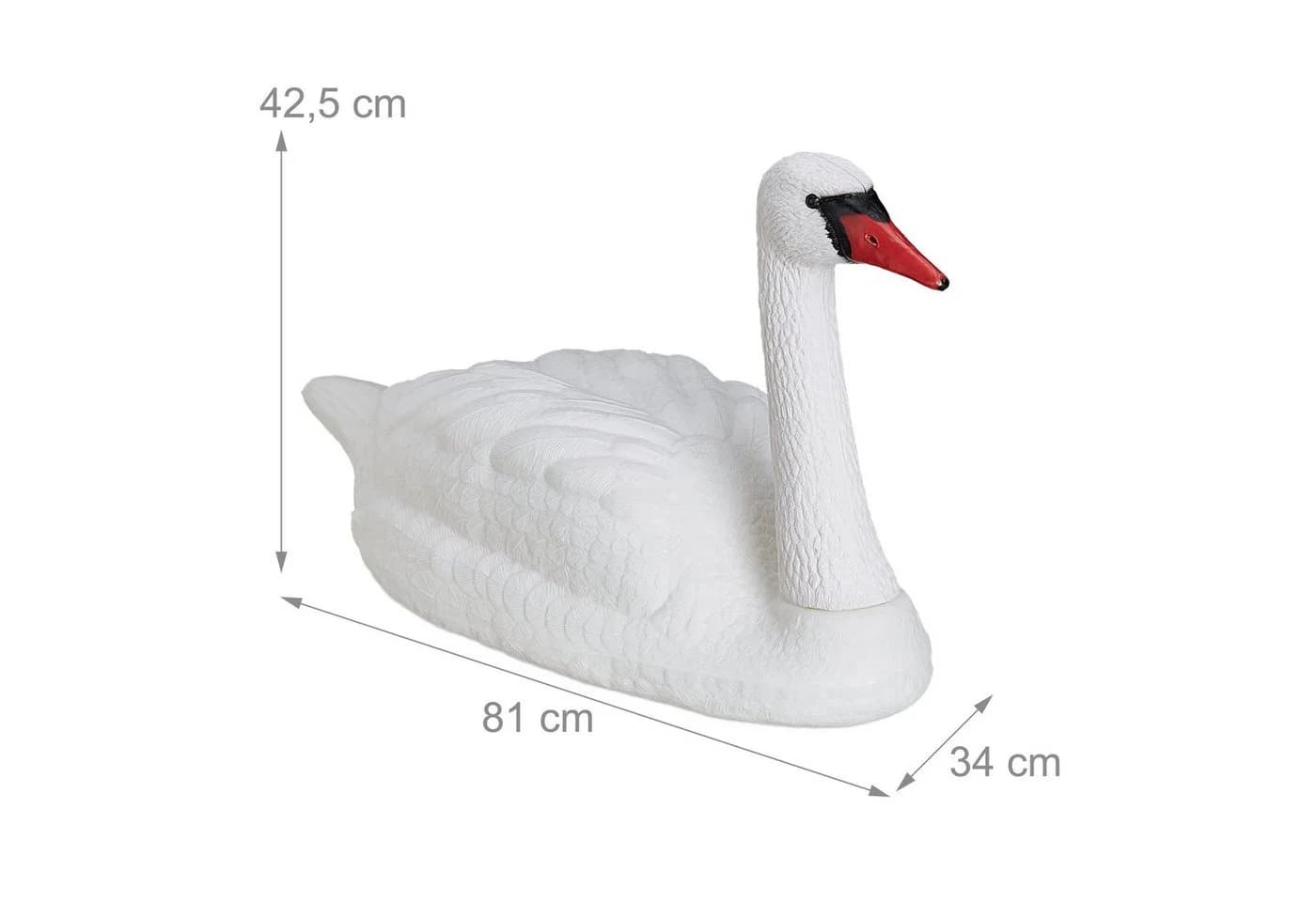 relaxdays Gartendeko Schwan XXL weiß - Bild 4