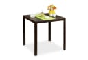 relaxdays Gartentisch Quadratischer Holzoptik Bild 2