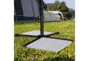 relaxdays Schirmhalter Schwarz Klappbar mit Steinplatten Bild 1
