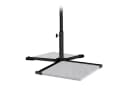 relaxdays Schirmhalter Schwarz Klappbar mit Steinplatten Bild 2