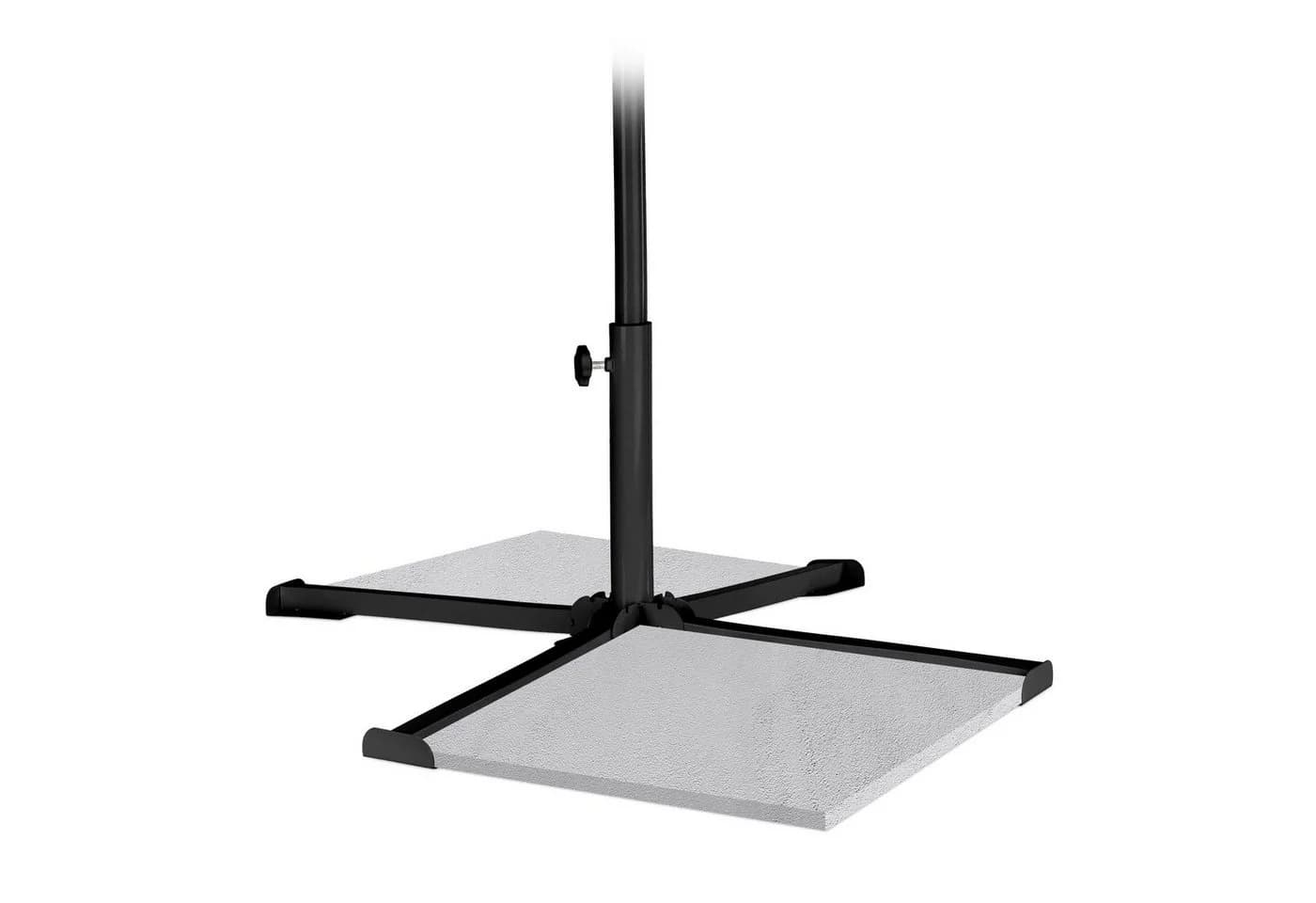 relaxdays Schirmhalter Schwarz Klappbar mit Steinplatten - Bild 2