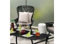 relaxdays Gartentisch Rechteckig Schwarz Bild 1