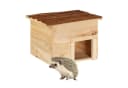 relaxdays Igelhaus aus Holz Natur Bild 2