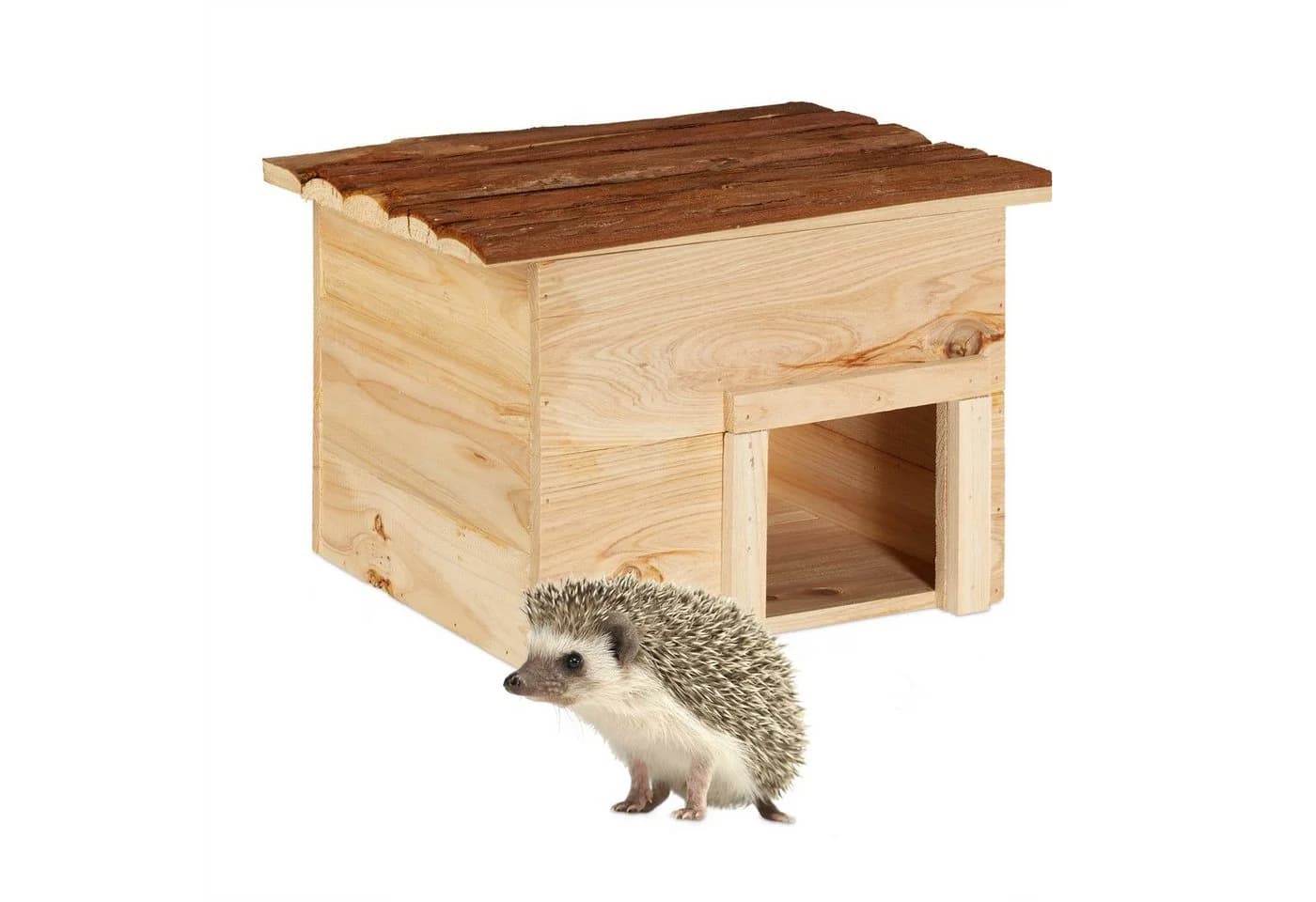 relaxdays Igelhaus aus Holz Natur - Bild 2