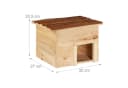 relaxdays Igelhaus aus Holz Natur Bild 4