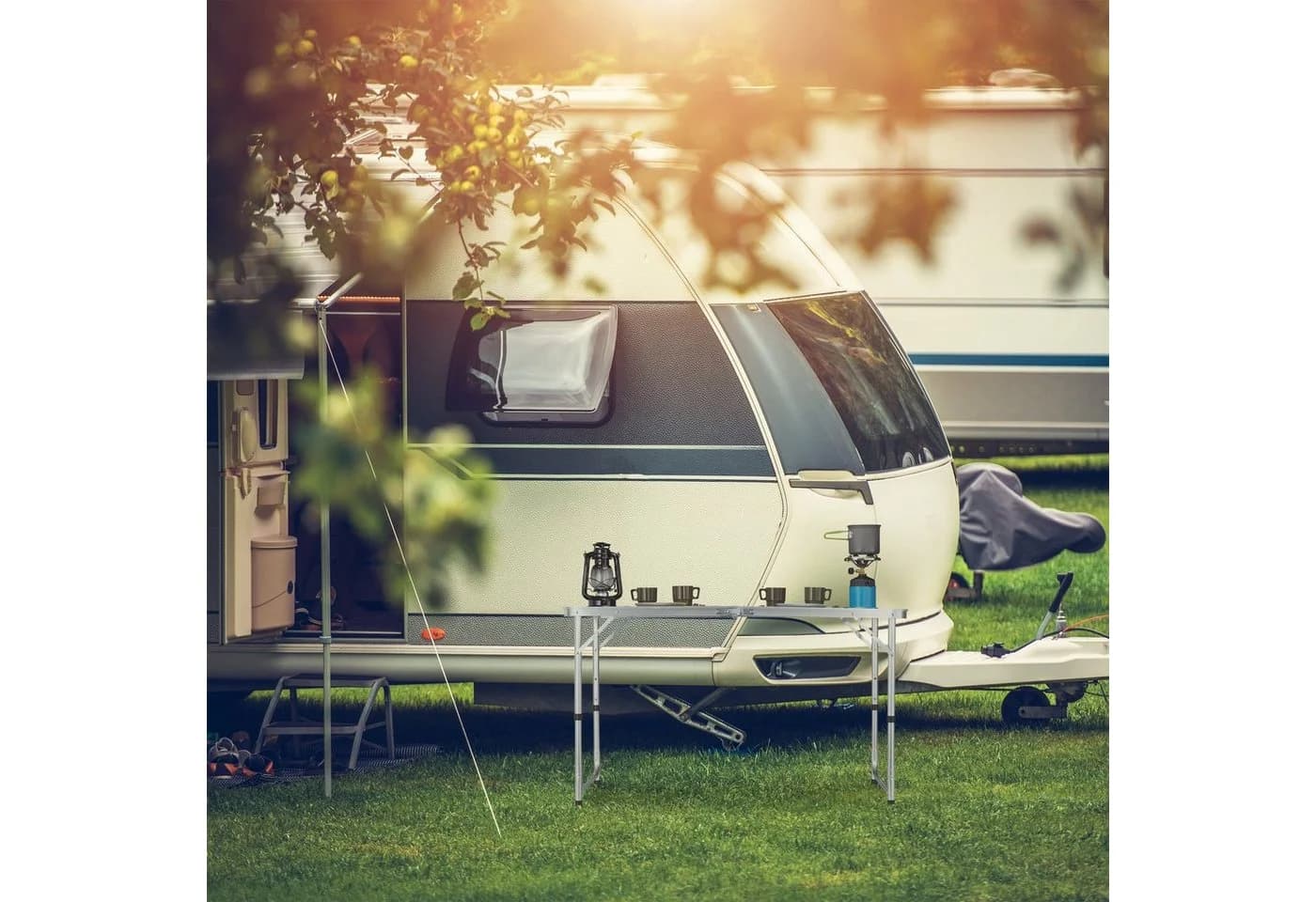 relaxdays Campingtisch klappbar Silber Grau - Bild 5