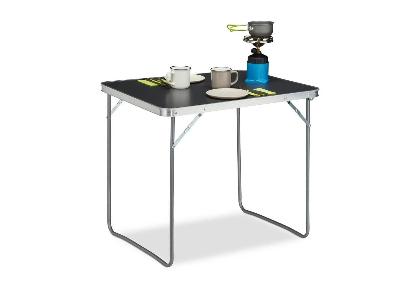 relaxdays Campingtisch klappbar silber/grau Aluminium - Bild 2