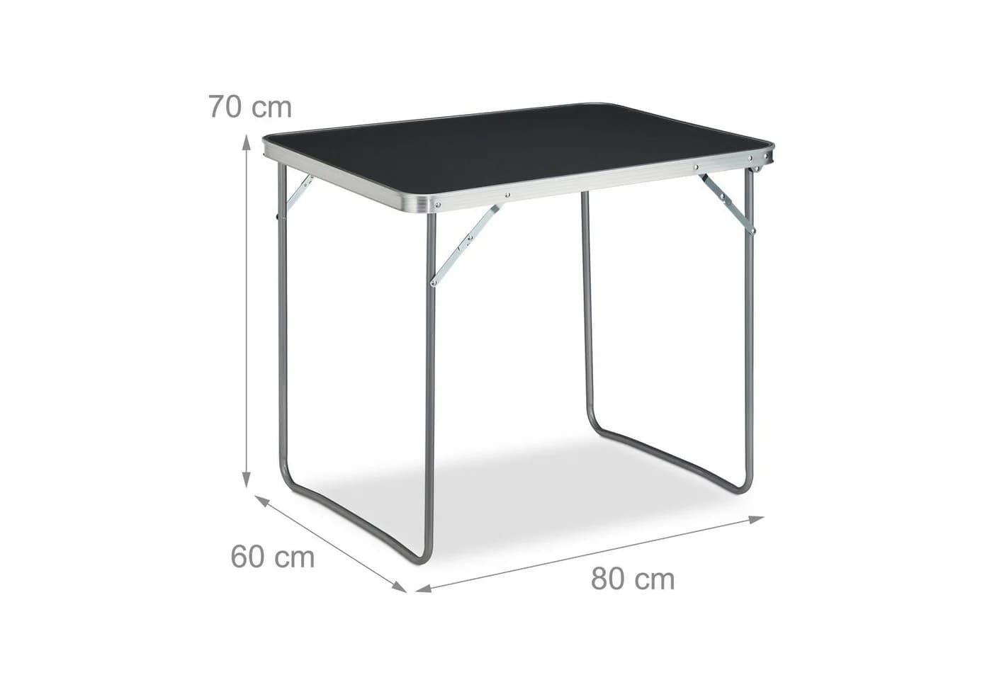 relaxdays Campingtisch klappbar silber/grau Aluminium - Bild 4