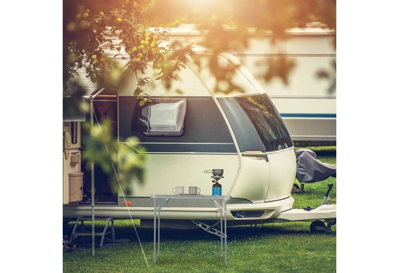 relaxdays Campingtisch klappbar silber/grau Aluminium - Bild 5