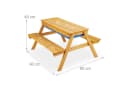relaxdays Kindersitzgruppe Holz mit Wannen Bild 4