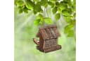 relaxdays Vogelhaus Vogelfutterhaus Rinde Natur Bild 1