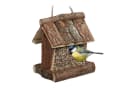 relaxdays Vogelhaus Vogelfutterhaus Rinde Natur Bild 2