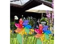 relaxdays Deko-Windrad 2er Set Bunt Holz Bild 1
