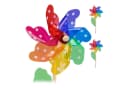 relaxdays Deko-Windrad 2er Set Bunt Holz Bild 2