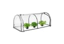 relaxdays Folienfrühbeet PVC Transparent/Schwarz Bild 2