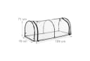 relaxdays Folienfrühbeet PVC Transparent/Schwarz Bild 4